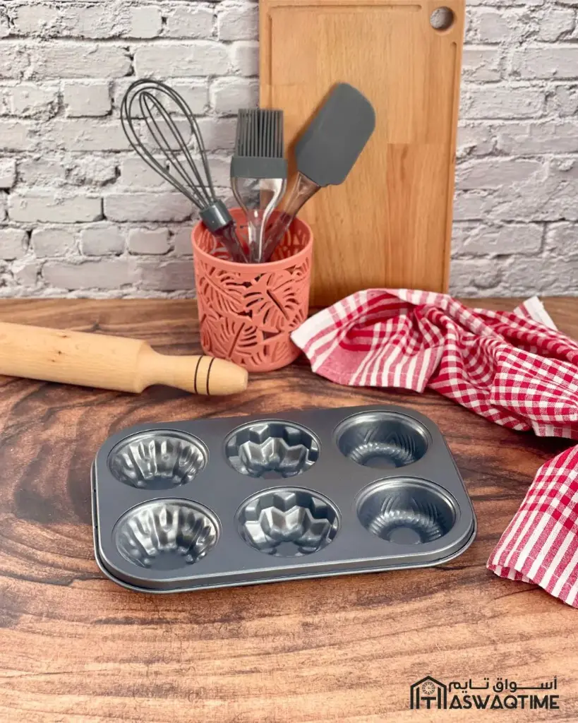 [MS09-DHB51] DANNYHOME NONSTICK 6 CUP MULTI MUFFIN PAN 10.4x7.3x1.2cm