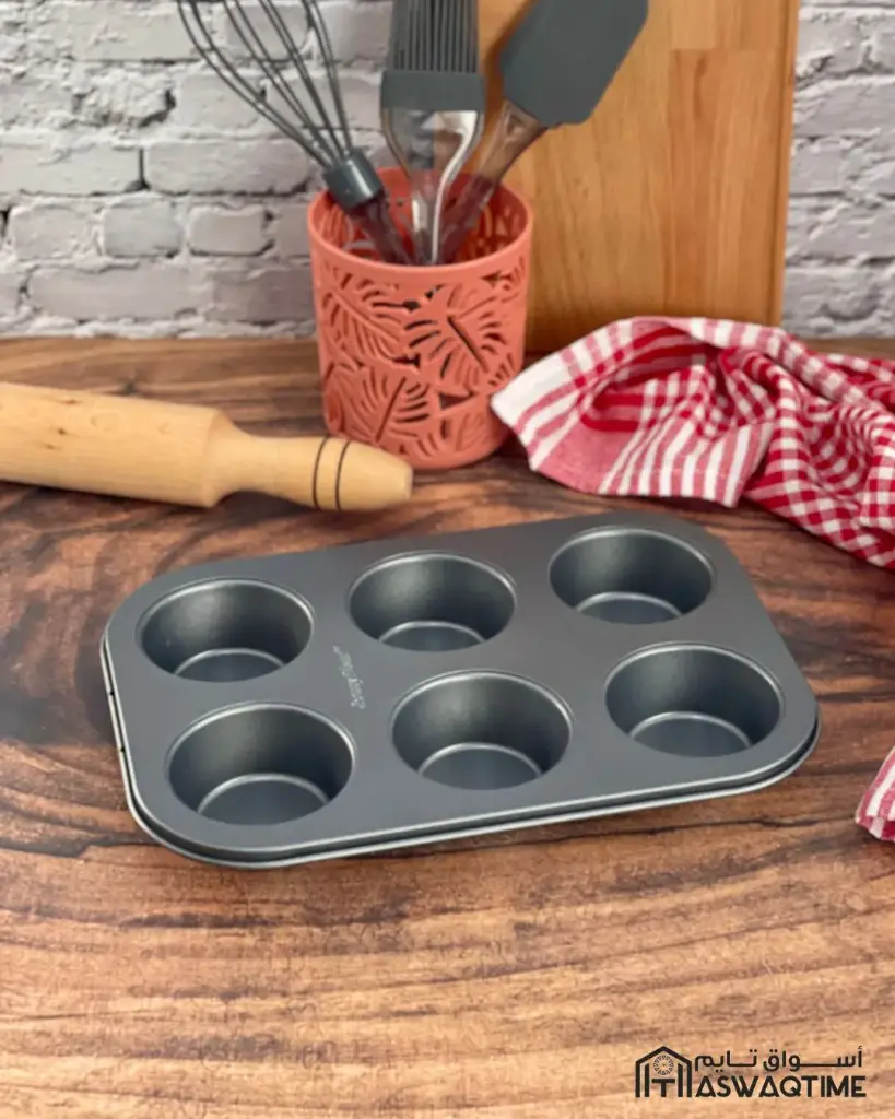DANNY HOME NONSTICK 6 CUP MUFFIN PAN 26.5x18.5x3cm