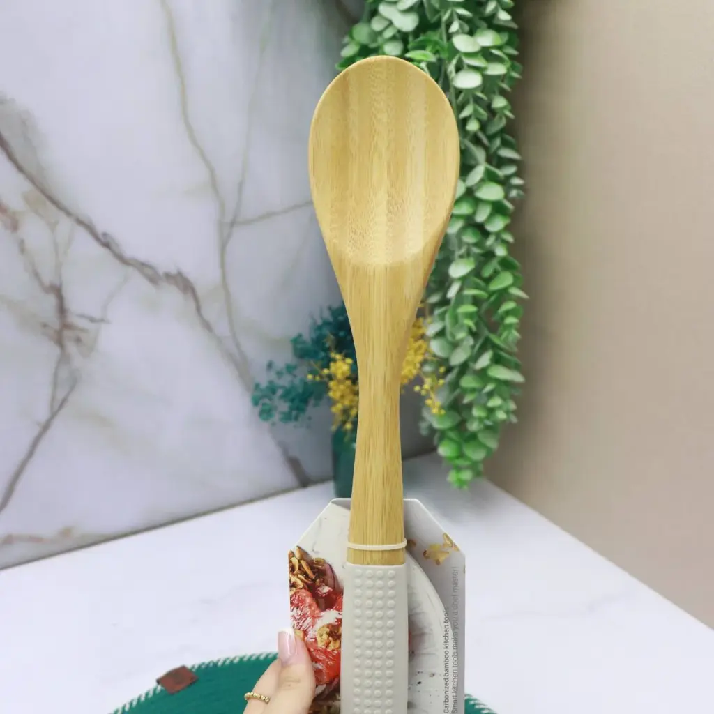 [MS09-DH2583-STONE WHITE] DANNY HOME BLUE BEACH WOOD SPATULA SPOON