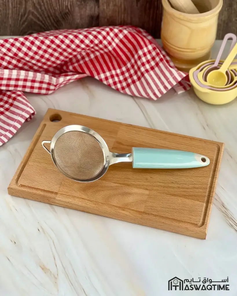 [MS09-DH0539-BLUE/STONE WHITE] DANNY HOME SILICONE HANDLE MESH STRAINER 22cm