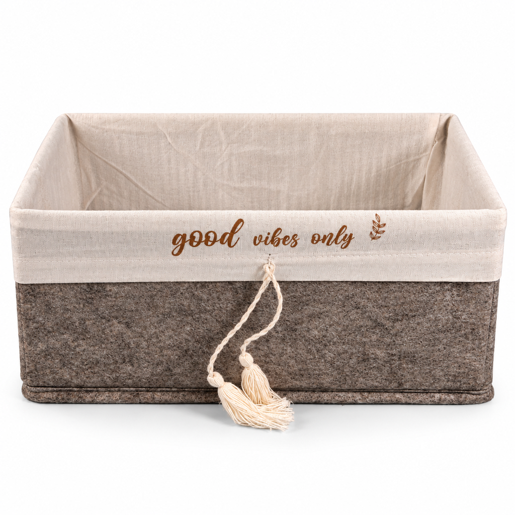 FELT RECTANGULAR BASKET MAXI