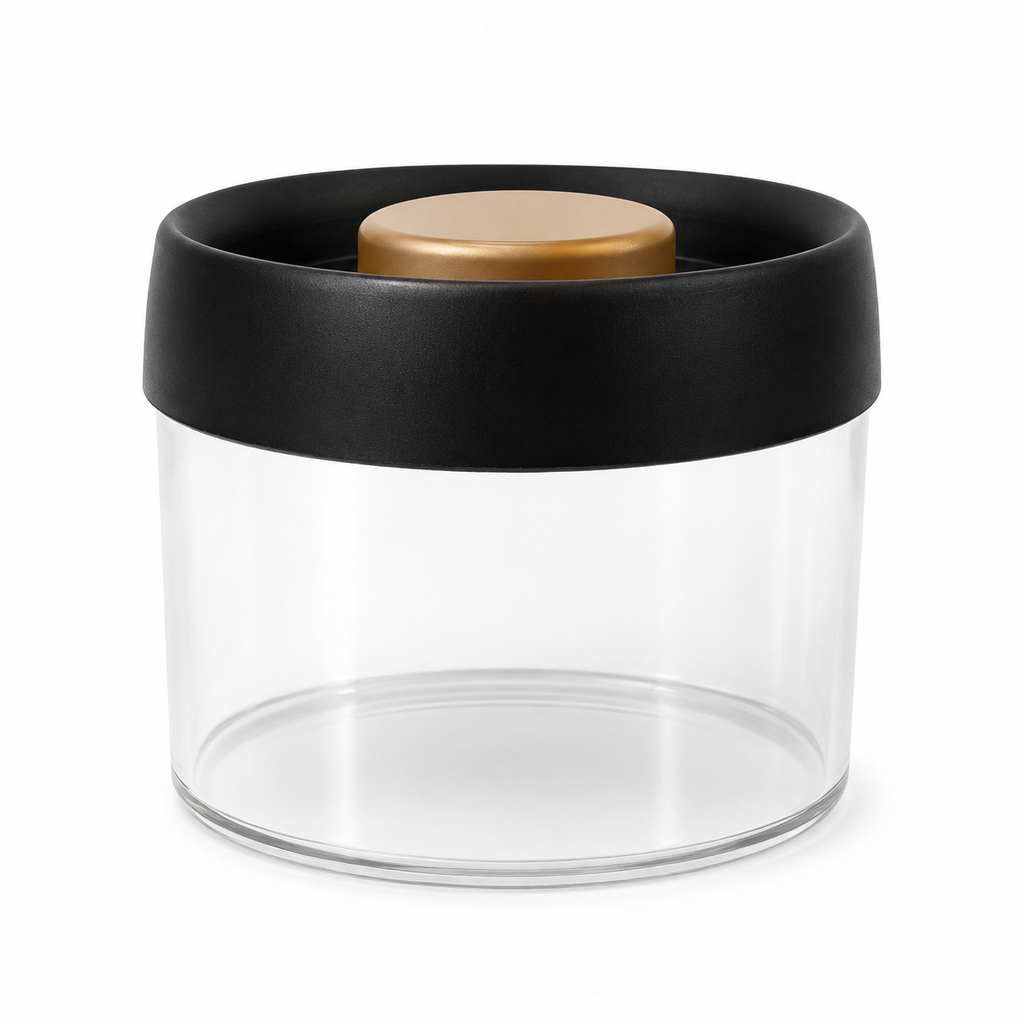 GLASS CANISTER WITH LID SIZES 1