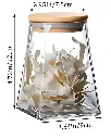 GLASS JAR WITH BAMBOO LID SIZE2