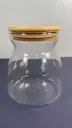 GLASS JAR WITH BAMBOO LID SIZE2