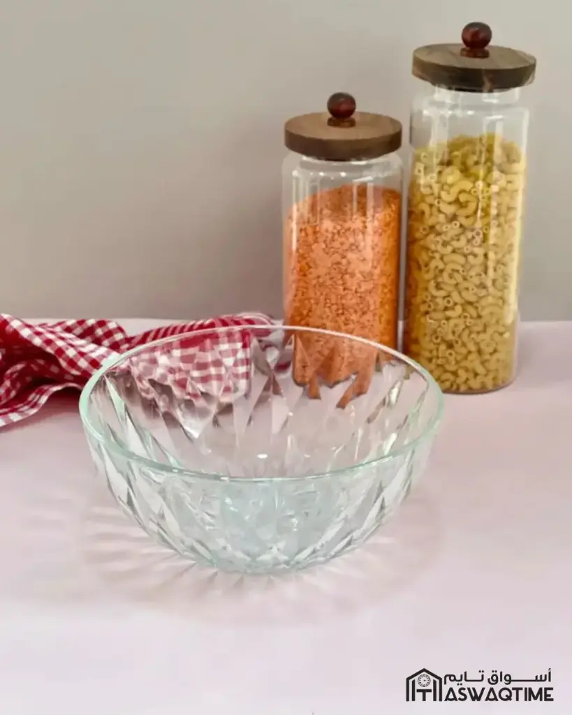 GLASS SALAD BOWL