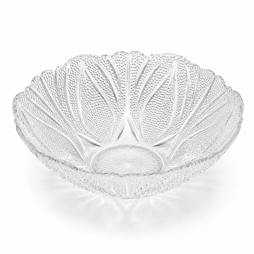 GLASS SALAD BOWL 