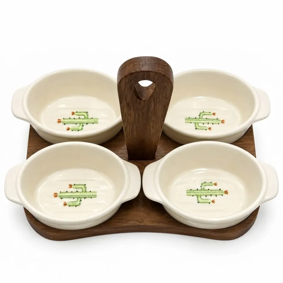 [INCIR-800-012] INCIR HOME WOODEN STAND OVAL BREAKFAST