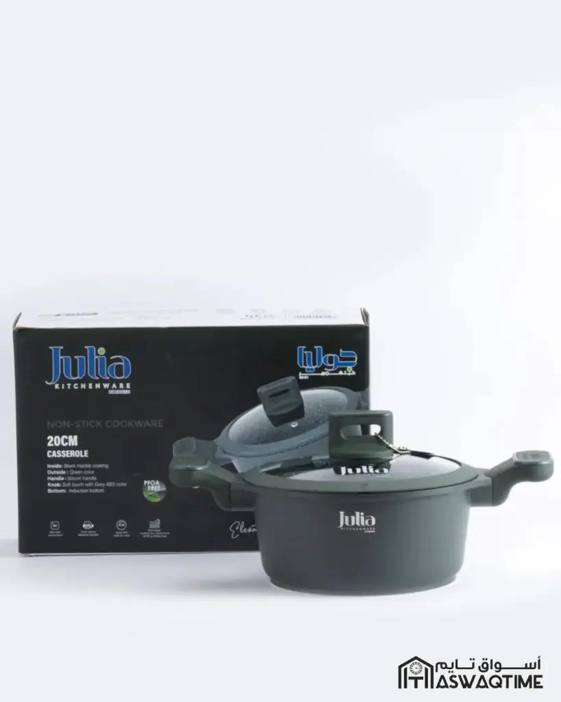 JULIA ELITE-PRO CASSEROLE WITH LID 20CM 9209110
