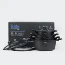 JULIA ELITE-PRO PLUS COOKWARE SET 8
PIECES-BLACK