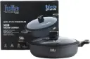 JULIA ELITE-PRO PLUS SHALLOW CASSEROLEWITH LID 32CM-BLACK 0005046