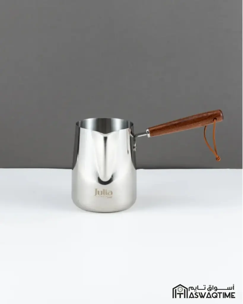 JULIA STAINLESS STEEL COFFEE POT WITH WOODEN HANDLE 600ML 24-855