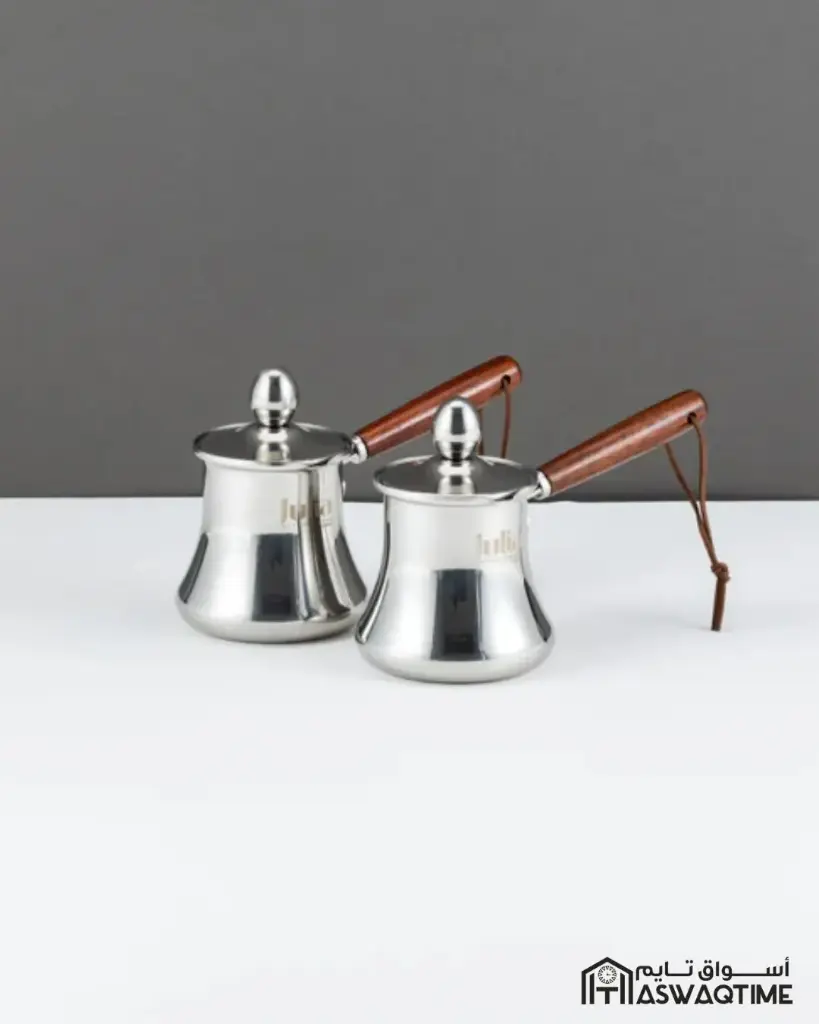 JULIA STAINLESS STEEL COFFEE POT WITH WOODEN HANDLE WITH CAP 250ML 24-857