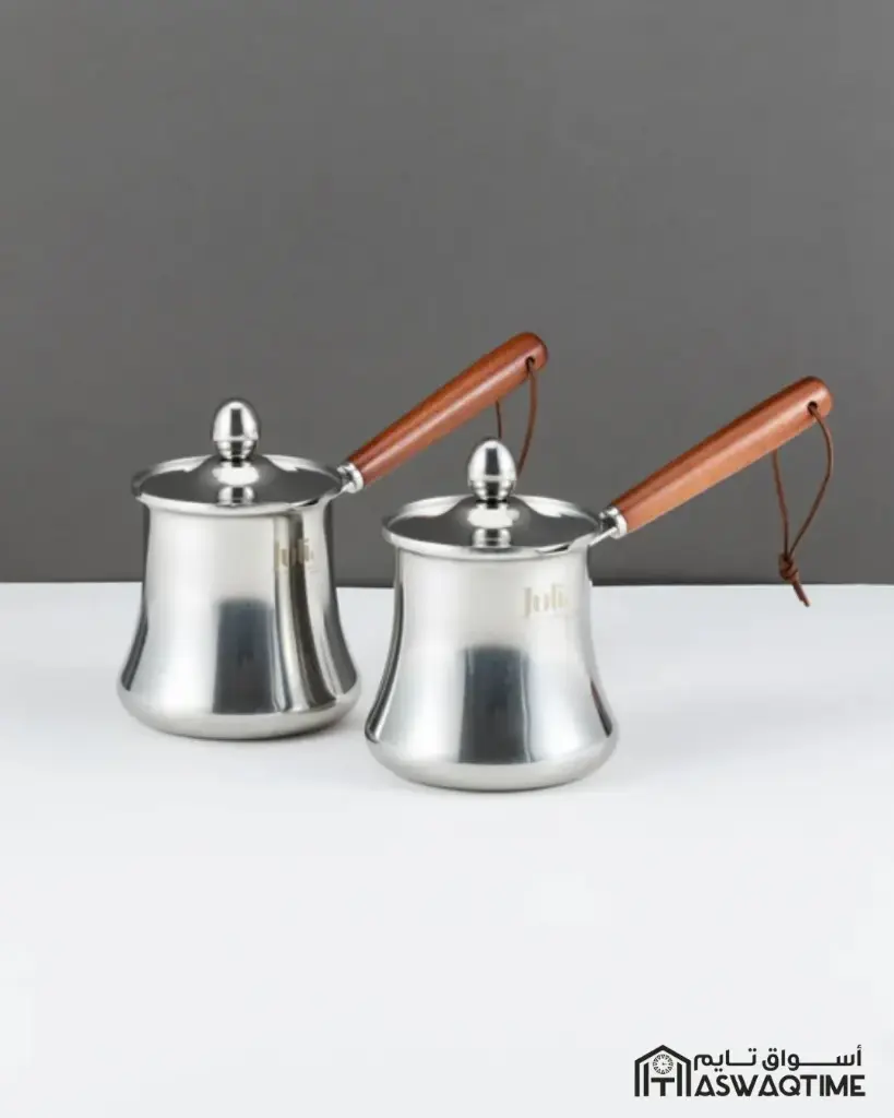 JULIA STAINLESS STEEL COFFEE POT WITH WOODEN HANDLE WITH CAP 550ML 24-859