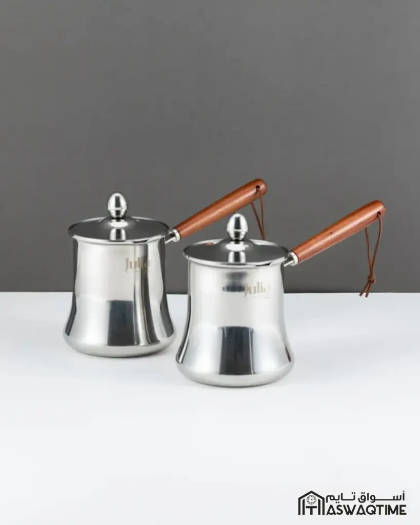 JULIA STAINLESS STEEL COFFEE POT WITH WOODEN HANDLE WITH CAP 720ML 24-860