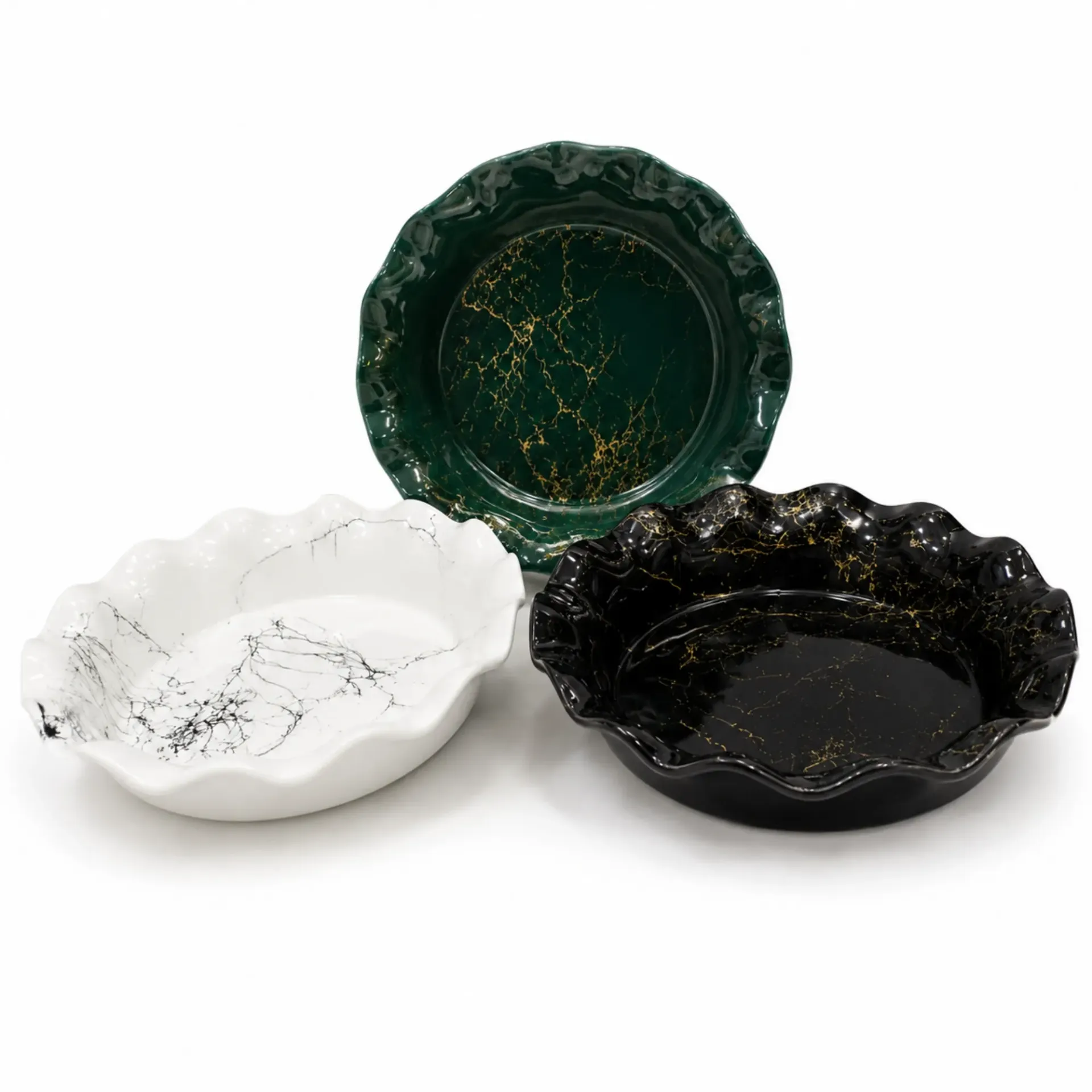 MARBLE PATTERN OVEN BOWL