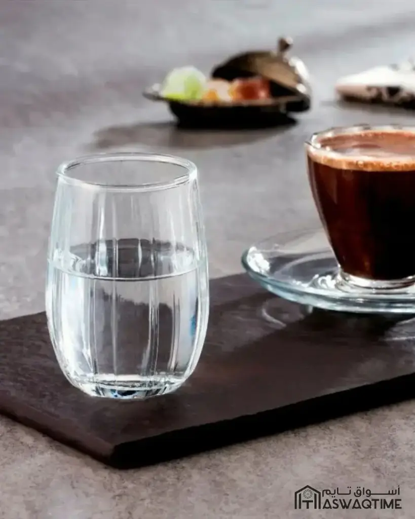 PASABAHCE LINKA PINK WATER GLASS SET OF 6 115ML