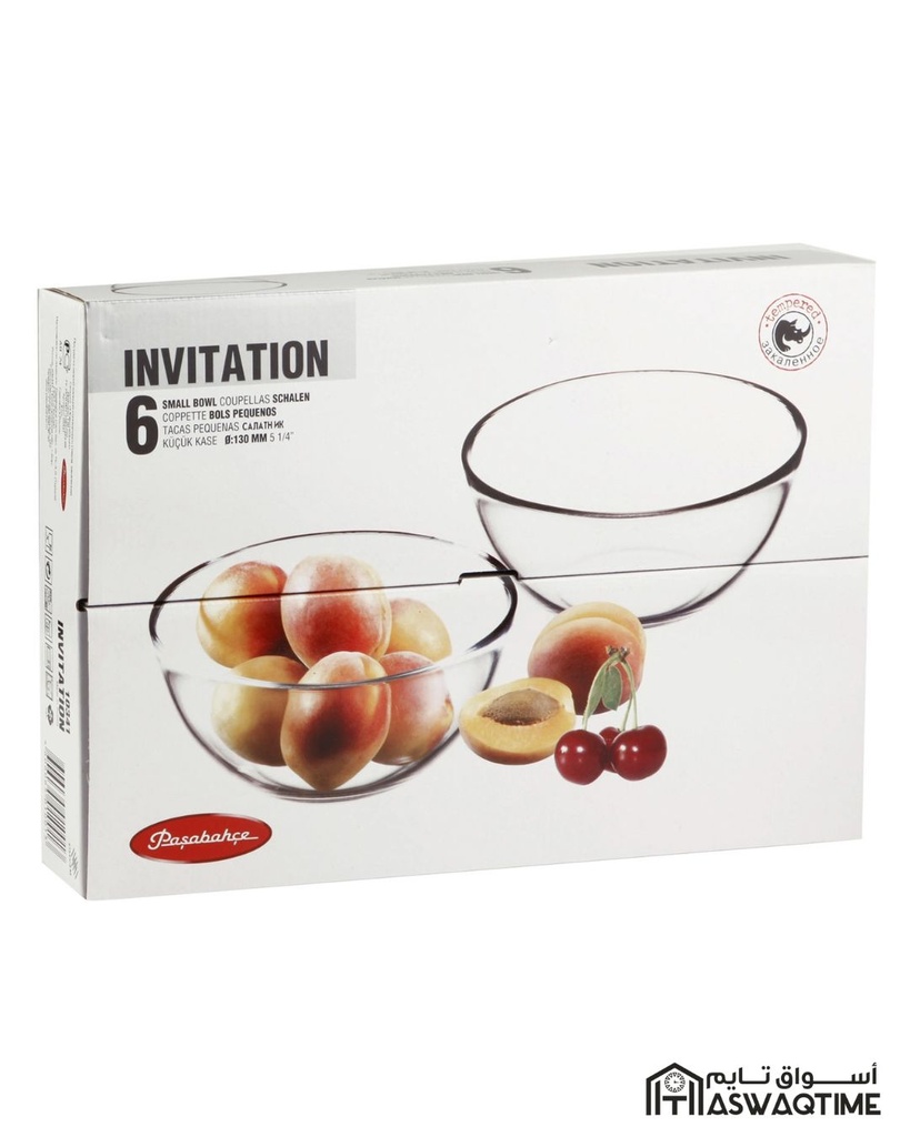 PASABAHCE INVITATION BOWL 6PCS 130MM