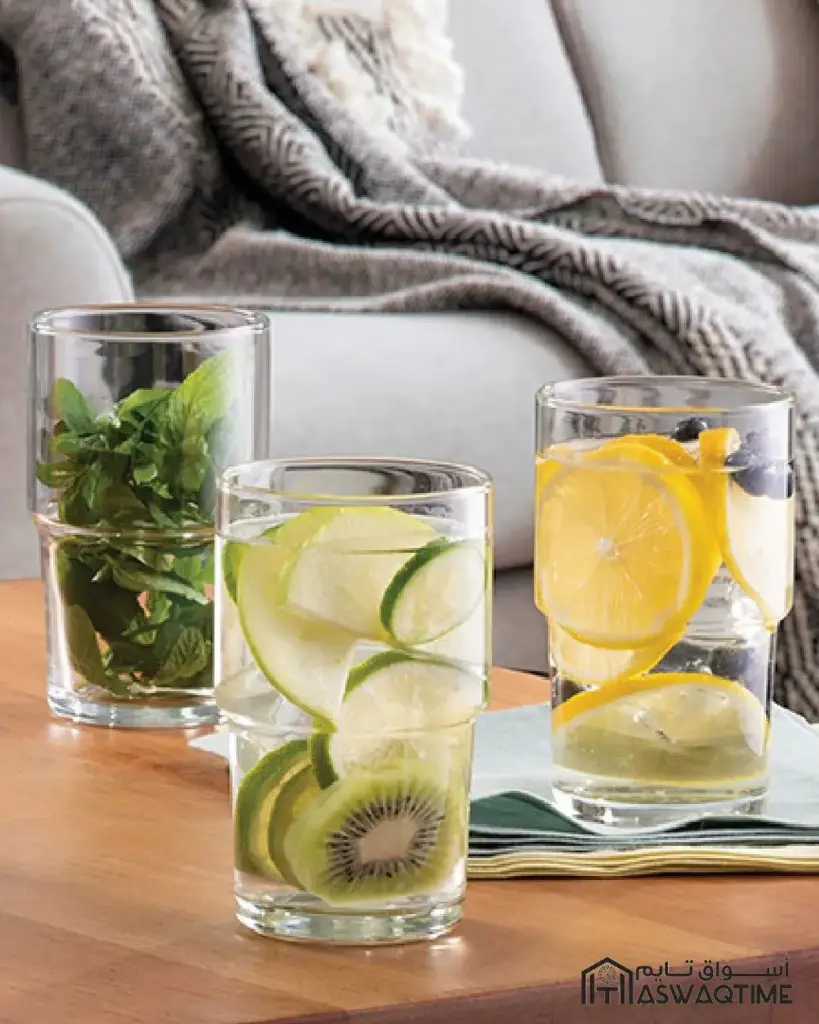 PASABAHCE HILL LONG BEVERAGE GLASS 6PCS 440ML