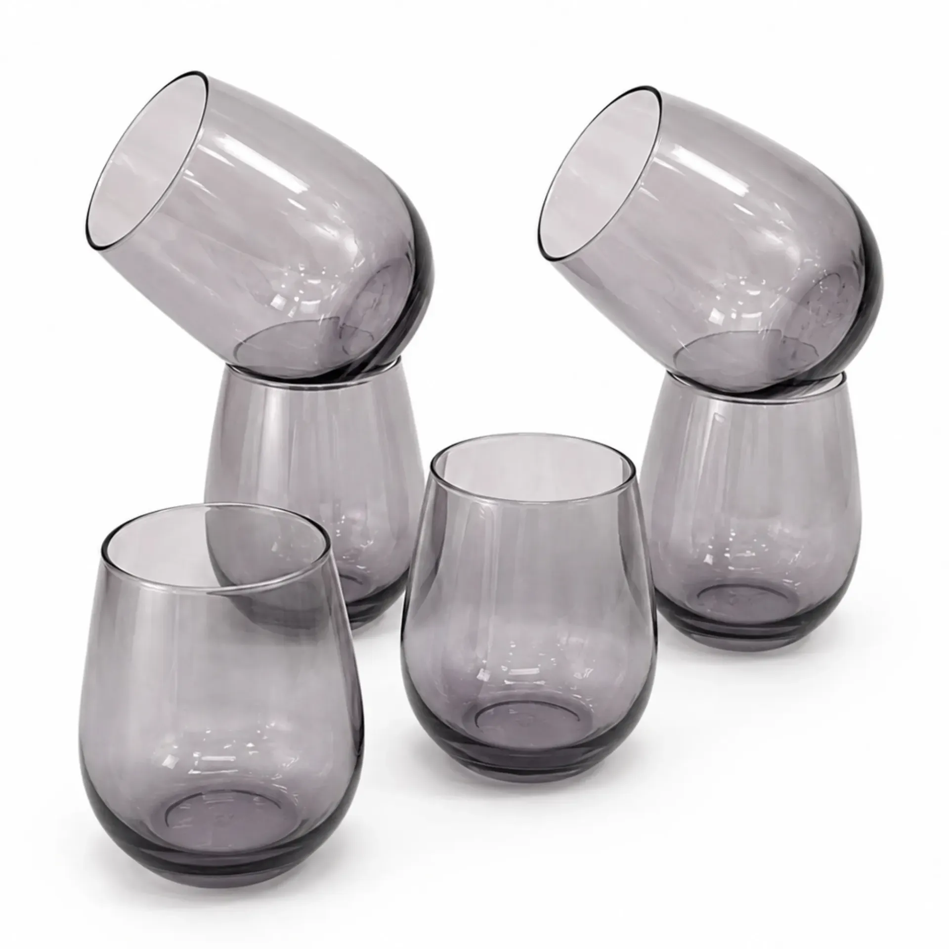 [PSB-420725MOR] PASABAHCE AMBER GOLDEN TOUCH BEVERAGE GLASS 6PCS 570ML PURPLE