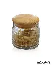 PASABAHCE BABYLON STORAGE JAR WITH WOODEN LID 325 ML 1PCS