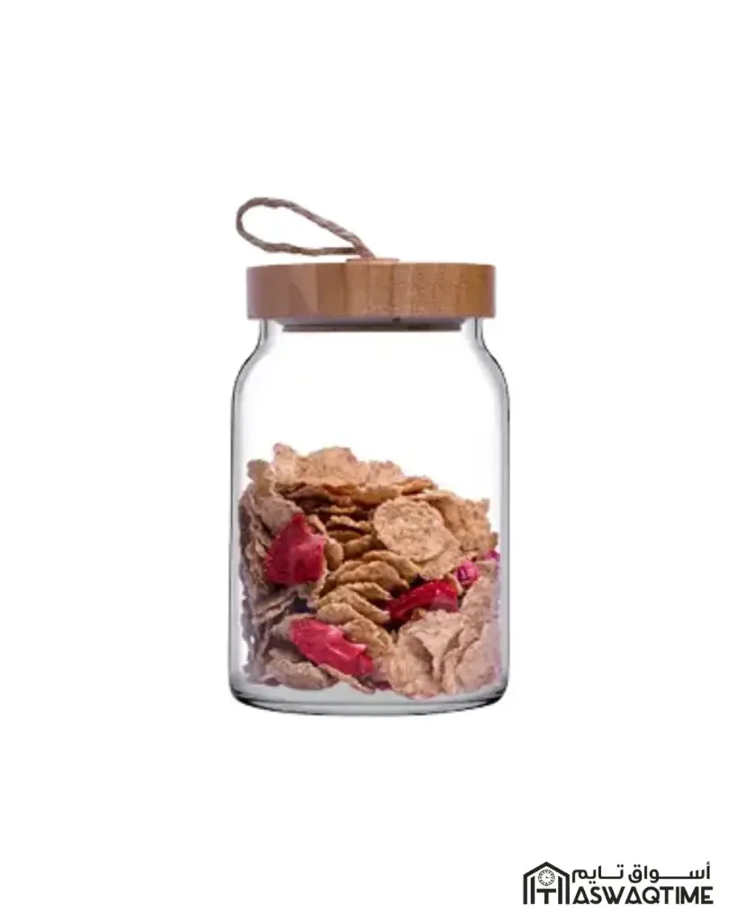 P.BAHCE 43583 JAR WITH WOODEN LID*6