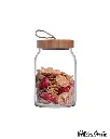 P.BAHCE 43583 JAR WITH WOODEN LID*6