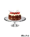 PASABAHCE PATISSERIE FOOTED SERVICE PLATE 32 CM