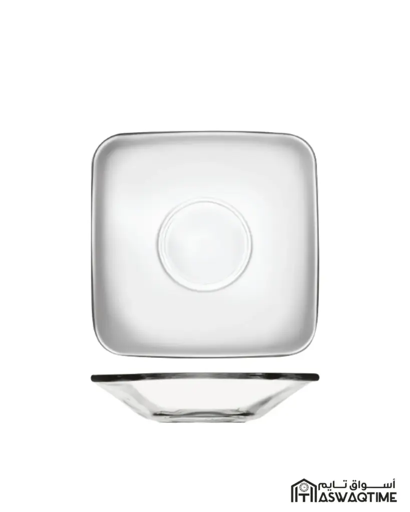 PASABAHCE SQUARE TEA PLATE 6PCS 102MM