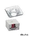 PASABAHCE BASIC OPTIKLI SQUARE TEA PLATE 6PCS