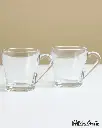 PASABAHCE CHROMA TEA GLASS WITH HANDLE 2PCS 215ML