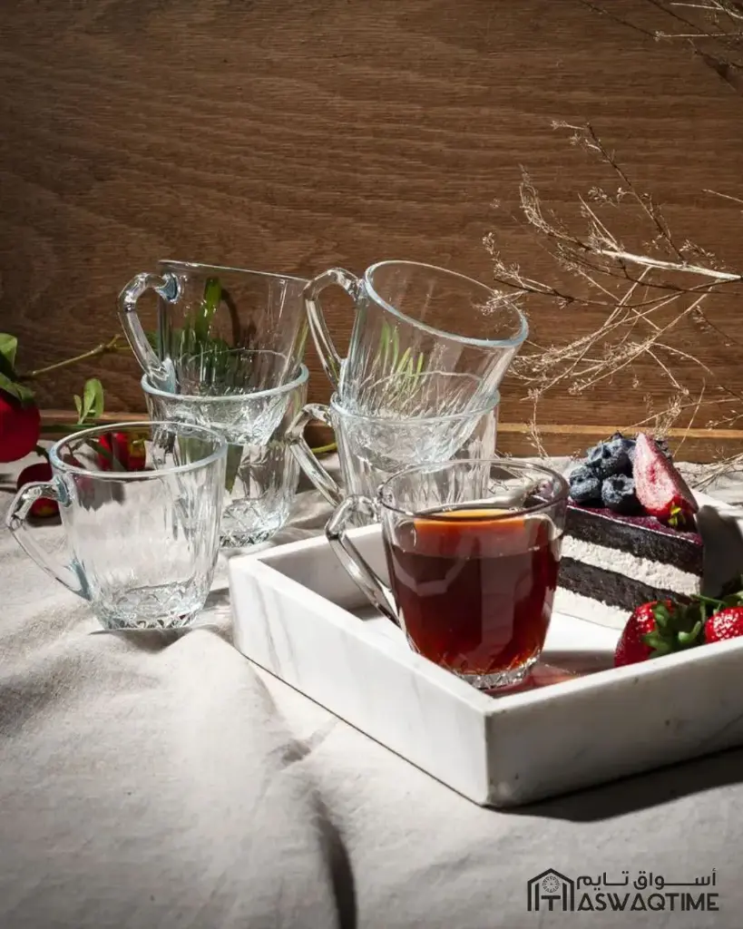 PASABAHCE MERCAN MUG WITH HANDLE 6PCS 160ML