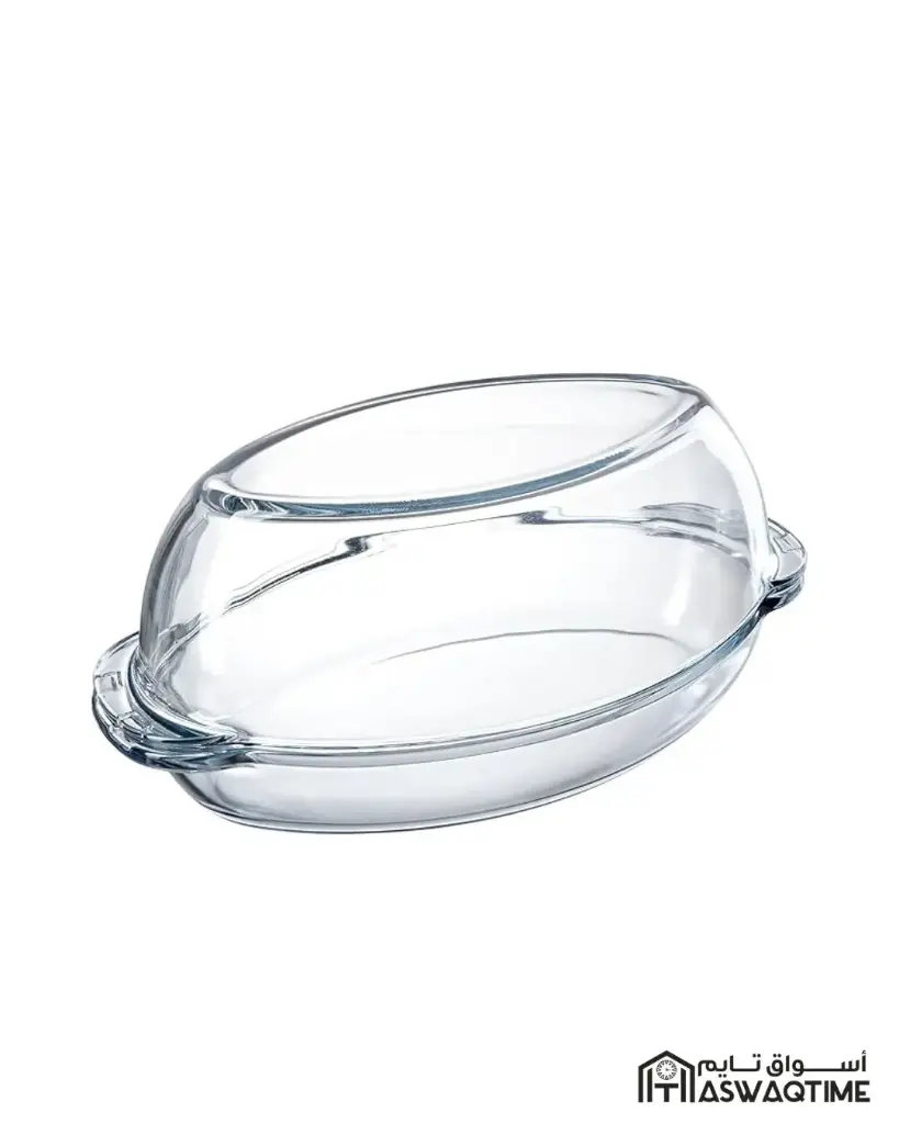 PASABAHCE BORCAM OVAL CASSEROLE WITH LID 2850CC