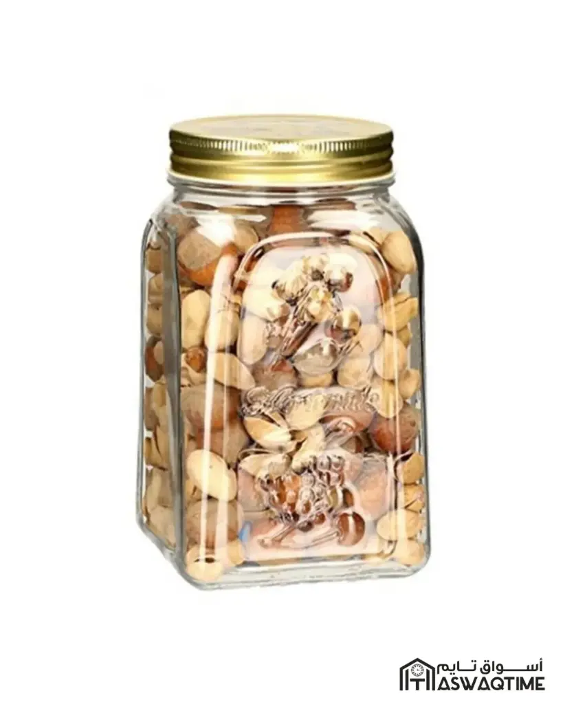 PASABAHCE HOMEMADE GLASS JAR WITH METAL LID 1500ML