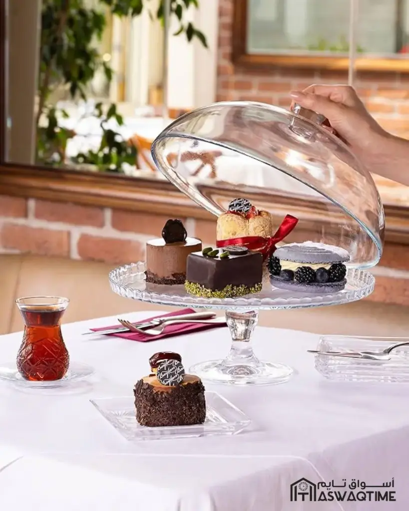 PASABAHCE PATISSERIE CAKE STAND WITH COVER – 320MM