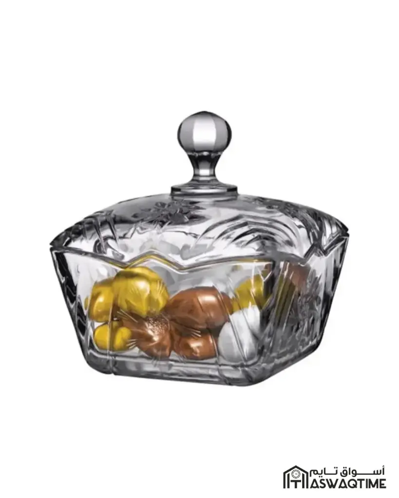 PASABAHCE STELLA CRYSTALLINE CANDY BOWL