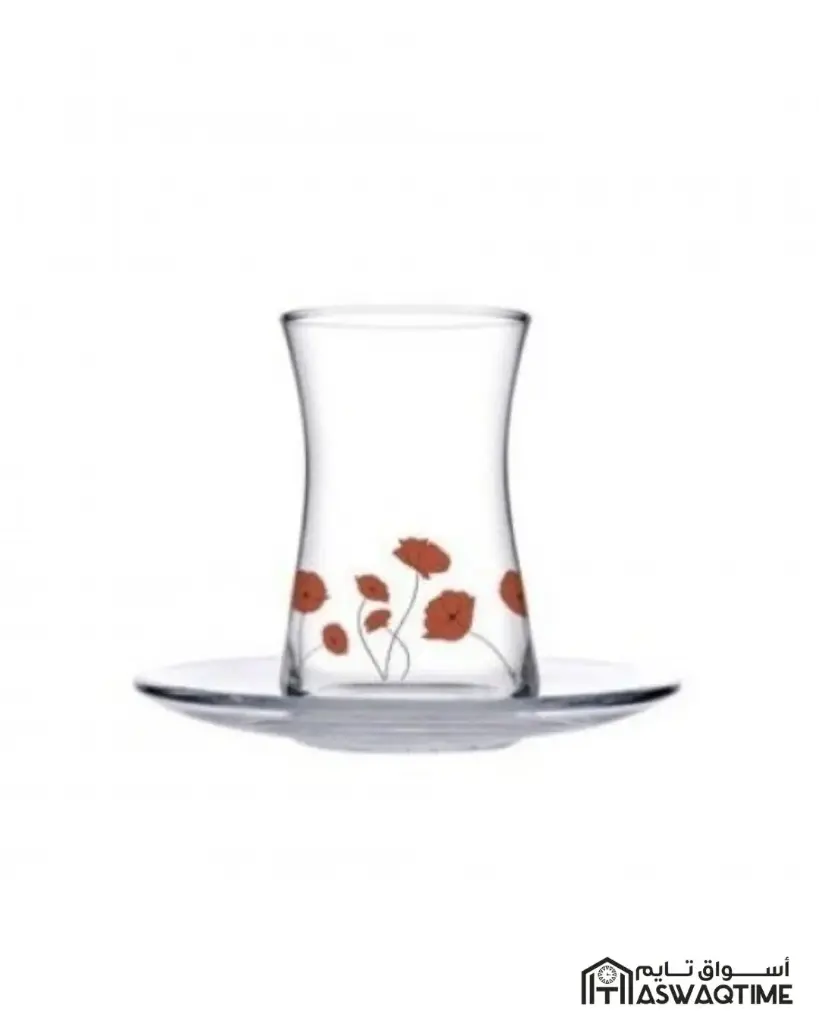 PASABAHCE HEYBELI TEA SET 12PCS ~170ML