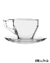 PASABAHCE SHINY CUP & SAUCER SET 12PCS 200ML