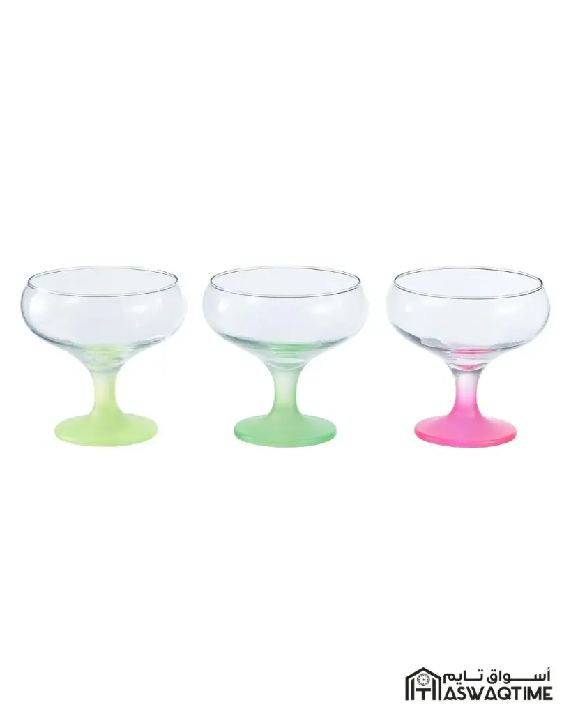 PASABAHCE SUMMER TIME ICE-CREAM CUP 360 ML 3PCS