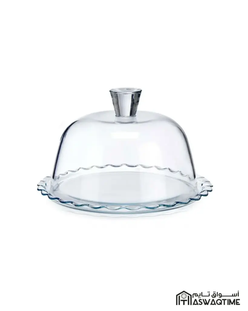 PASABAHCE PETITE PATISSERIE SERVICE PLATE WITH DOME 264MM