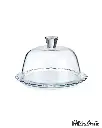 PASABAHCE PETITE PATISSERIE SERVICE PLATE WITH DOME 264MM