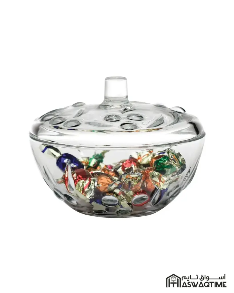 PASABAHCE PERLA SUGAR BOWL WITH LID Ø 14 CM