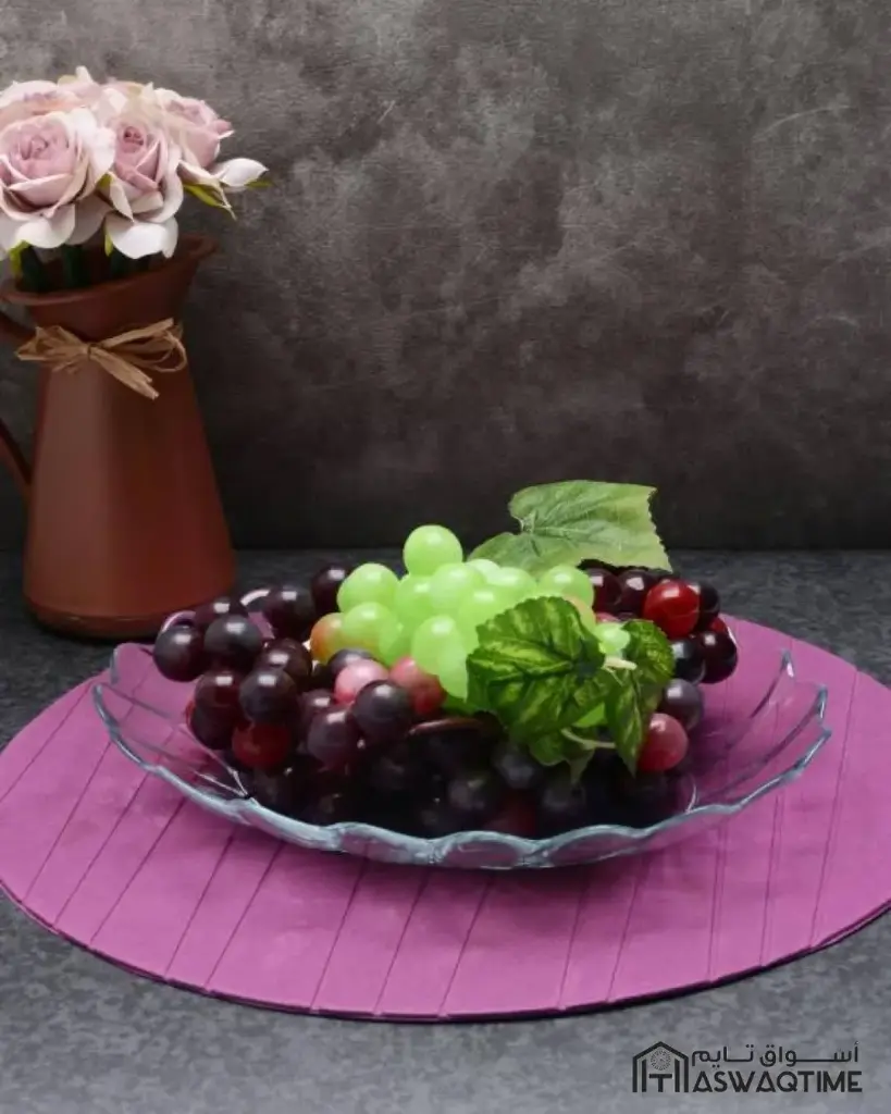 PASABAHCE HASIR OVAL GLASS SERVICE PLATE 28X23.6CM