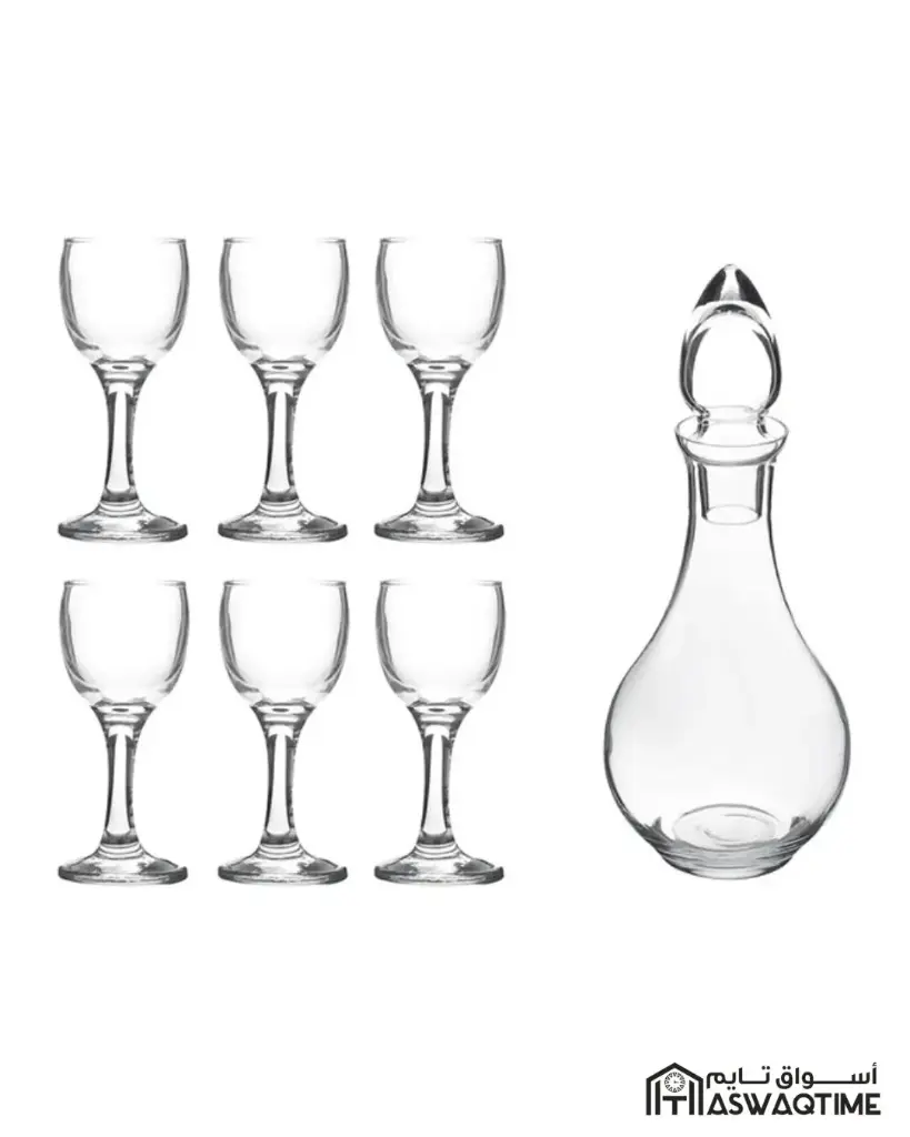 PASABAHCE LIKÖR SET 7PCS (1 JUG + 6 GLASSES)