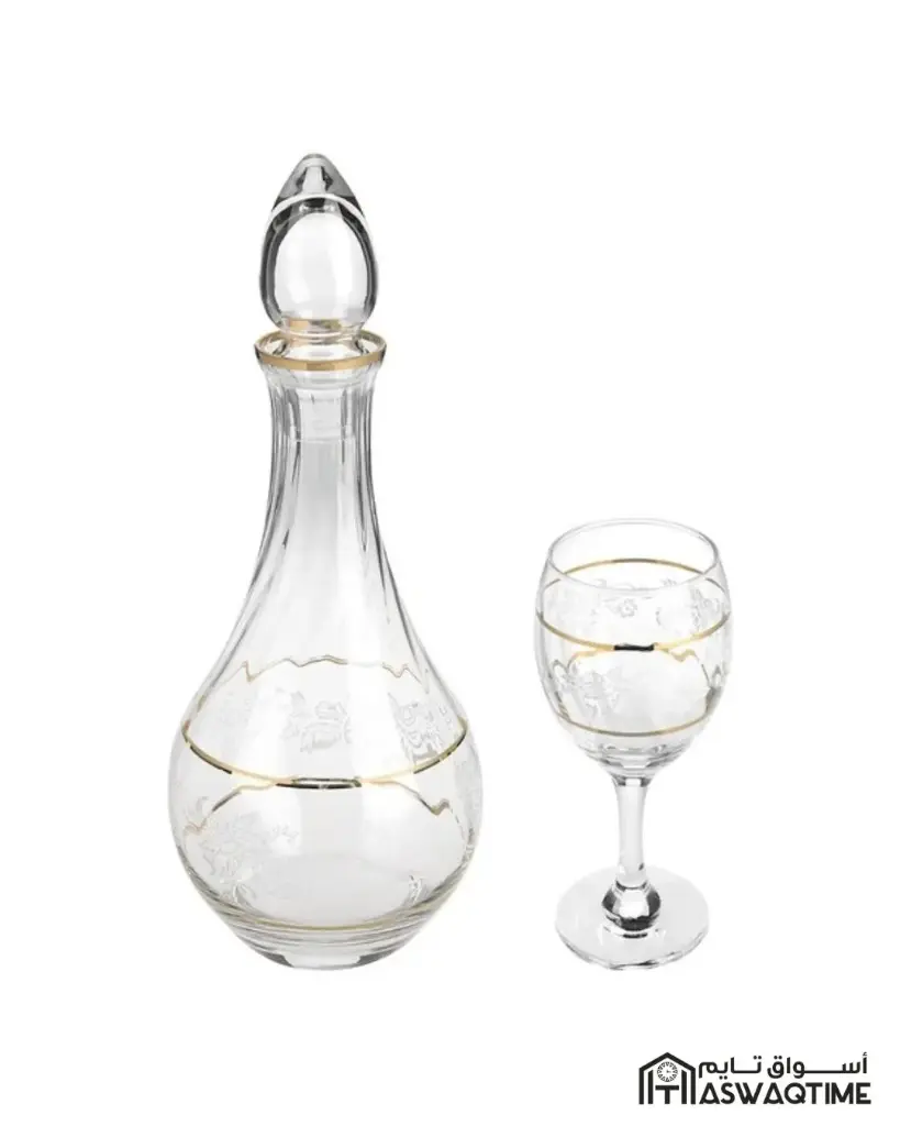 PASABAHCE BENEFŞE 7PCS WATER / JUICE SET (1 JUG + 6 GLASSES)