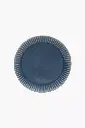 COVE GLAZED INDIGO BLUE DINNER PLATE PORCELAIN PLATE 