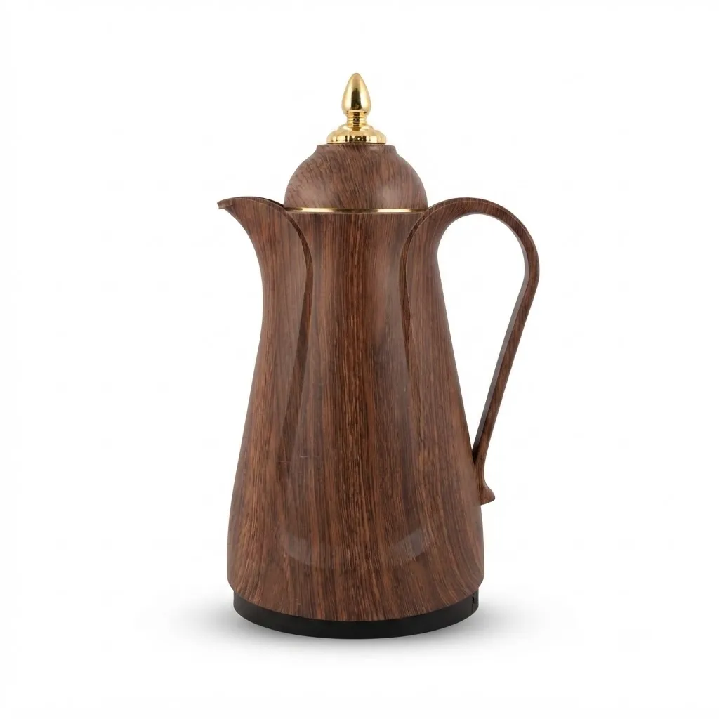PRARTI 1.0Ltr WOODEN/MARBLE COLOR VACUUM FLASK 