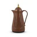 PRARTI 1.0Ltr WOODEN/MARBLE COLOR VACUUM FLASK 
