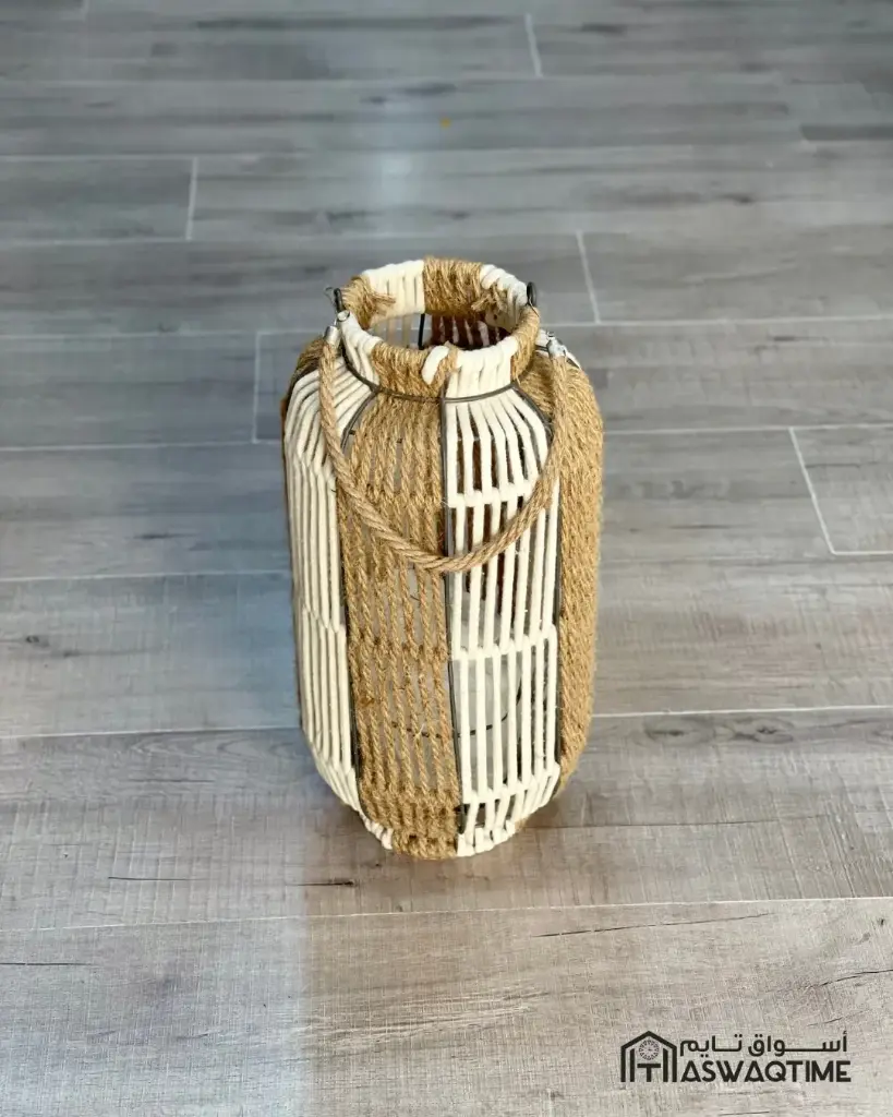 ROPE GARDEN CANDLE BASKET LARGE