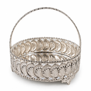 SEA 15CM ROUND BASKET SILVER 