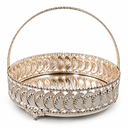 SEA 20CM ROUND BASKET SILVER 